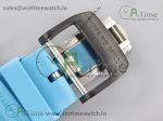 RM035-02 KVF Best Edition Skeleton Dial Blue on Blue Rubber Strap MIYOTA8215 V3 - Image 10