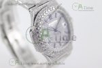 Nautilus Jumbo 5711 SS TWF Full Paved Diamonds Dial Case and Bracelet A324 - Image 2