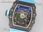 RM035-02 KVF Best Edition Skeleton Dial Blue on Blue Rubber Strap MIYOTA8215 V3 - Image 18