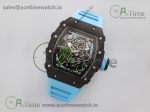 RM035-02 KVF Best Edition Skeleton Dial Blue on Blue Rubber Strap MIYOTA8215 V3