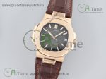Nautilus 5711/1R PPF 1:1 Best Edition Brown Textured Dial on Brown Leather Strap 324CS (Free box)