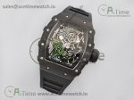 RM035-02 KVF Best Edition Skeleton Dial Black on Black Rubber Strap MIYOTA8215 V3