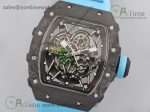 RM035-02 KVF Best Edition Skeleton Dial Blue on Blue Rubber Strap MIYOTA8215 V3 - Image 2