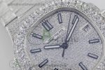 Nautilus Jumbo 5711 SS TWF Full Paved Diamonds Dial Case and Bracelet A324 - Image 4