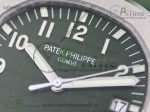 Aquanaut 5168G 42mm SS 3KF 1:1 Best Edition Green Dial on Green Rubber Strap A324 Super Clone V2 - Image 3