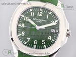 Aquanaut 5168G 42mm SS 3KF 1:1 Best Edition Green Dial on Green Rubber Strap A324 Super Clone V2 - Image 2