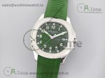 Aquanaut 5168G 42mm SS 3KF 1:1 Best Edition Green Dial on Green Rubber Strap A324 Super Clone V2