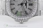 Nautilus Jumbo 5711 SS TWF Full Paved Diamonds Dial Case and Bracelet A324 - Image 7