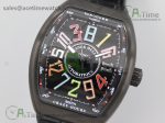 Vanguard V45 DLC ABF 1:1 Best Edition Black Textured Dial on Black Rubber Strap MIYOTA 9015 - Image 2