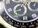 Daytona 116518 EWF 1:1 Best Edition Black Dial Diamonds Markers on Black Leather Strap(Free XS Strap) - Image 5