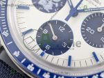 Speedmaster SS Blue Snoopy OSF 1:1 Best Edition White Dial on Blue Leather Strap Manual Winding Chrono Movement - Image 5