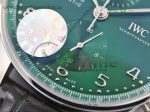 Portugieser Chronograph IW371615 ZF Best Edition Green Dial on Black Leather Strap A7750 (Slim Movement) - Image 5