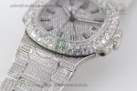 Nautilus Jumbo 5711 SS TWF Full Paved Diamonds Dial Case and Bracelet A324 - Image 9
