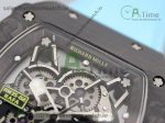 RM035-02 KVF Best Edition Skeleton Dial Red on Blue Leather Strap MIYOTA8215 V3 - Image 3