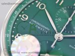 Portugieser Chronograph IW371615 ZF Best Edition Green Dial on Black Leather Strap A7750 (Slim Movement) - Image 6