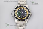 Superocean Automatic 44 TF 1:1 Best Edition Black Dial Black/Yellow Bezel on SS Bracelet A2824