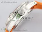 Planet Ocean Professional Orange Bezel 45mm 1:1 OMF Best Edition on Rubber Strap A8500 (Black Balance Wheel) - Image 6