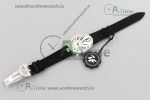 Reine de Naples 8918BB SS ZF 1:1 Best Edition White MOP Dial Diamonds Bezel on Black Fabric Strap A537 - Image 10