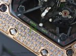 RM035 RG Diamonds Bezel KVF Best Edition Skeleton Dial on Black Rubber Strap MIYOTA8215 - Image 7