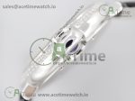 Ballon Bleu 36mm SS v6F 1:1 Best Edition White Textured Dial on Black Leather Strap SEIKO NH05A - Image 7