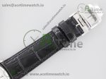 Master Ultra Thin Date 1238420 ZF 1:1 Best Edition White Dial on Black Leather Strap A899/1 - Image 9