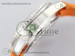 Planet Ocean Professional Orange Bezel 45mm 1:1 OMF Best Edition on Rubber Strap A8500 (Black Balance Wheel) - Image 7