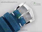 Calatrava 6007A SS 3KF 1:1 Best Edition Blue Dial on Blue Leather Strap A324 Super Clone V2 - Image 8