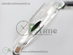 Ballon Bleu 36mm SS v6F 1:1 Best Edition White Textured Dial on Black Leather Strap SEIKO NH05A - Image 8