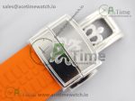 Aquanaut 5968 SS OMF Best Edition Gray Dial on Orange Rubber Strap A520 - Image 8