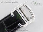 Ballon Bleu 36mm SS v6F 1:1 Best Edition White Textured Dial on Black Leather Strap SEIKO NH05A - Image 9