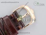 Cellini 50515 RG EWF 1:1 Best Edition Black Dial on Brown Leather Strap SA3165 - Image 8