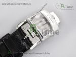 Rendez-Vous Night & Day SS Polished Bezel ZF 1:1 Best Edition White Textured Dial on Blue Leather Strap A898 - Image 8