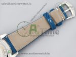 Calatrava 6007A SS 3KF 1:1 Best Edition Blue Dial on Blue Leather Strap A324 Super Clone V2 - Image 11