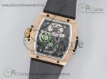 Spirit of Big Bang Tourbillion RG JBF Best Edition Skeleton Dial on Black Gummy Strap - Image 15