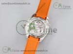 Planet Ocean Professional Orange Bezel 45mm 1:1 OMF Best Edition on Rubber Strap A8500 (Black Balance Wheel) - Image 13