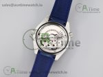 Planet Ocean 42mm SS OMF 1:1 Best Edition Blue Liquidmetal Bezel Blue Dial on Blue Leather Strap A8900 (Black Balance Wheel) - Image 16