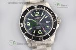 Superocean Automatic 44 TF 1:1 Best Edition Black Dial Black Bezel on SS Bracelet A2824 - Image 2