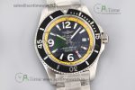 Superocean Automatic 44 TF 1:1 Best Edition Black Dial Black/Yellow Bezel on SS Bracelet A2824 - Image 2