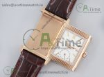 Reverso Tribute 49x29mm Two Face MGF 18K Gold Best Edition 1:1 Brown Leather Strap 854A/2 movement - Image 17