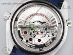 Planet Ocean 42mm SS OMF 1:1 Best Edition Blue Liquidmetal Bezel Blue Dial on Blue Leather Strap A8900 (Black Balance Wheel) - Image 17