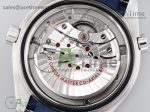 Planet Ocean 42mm SS OMF 1:1 Best Edition Blue Liquidmetal Bezel Blue Dial on Blue Leather Strap A8900 (Black Balance Wheel) - Image 18