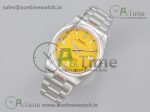 Oyster Perpetual 36mm 126000 EWF 1:1 Best Edition 904L Steel Yellow Dial on SS Bracelet SA3230