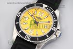 Superocean Automatic 44 TF 1:1 Best Edition Yellow Dial Black Bezel on Black Rubber Strap A2824 - Image 3