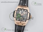 Spirit of Big Bang Tourbillion RG JBF Best Edition Skeleton Dial on Black Gummy Strap