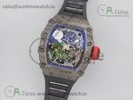 RM035-02 Real NTPT ZF 1:1 Best Edition Skeleton Dial on Black Rubber Strap NH05A V4