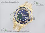 Submariner Blue Diamonds Bezel SS Best Edition Blue Dial on SS Bracelet A2824