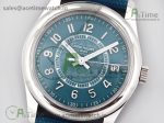 Calatrava 6007A SS 3KF 1:1 Best Edition Blue Dial on Blue Leather Strap A324 Super Clone V2 - Image 2