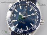 Planet Ocean 42mm SS OMF 1:1 Best Edition Blue Liquidmetal Bezel Blue Dial on Blue Leather Strap A8900 (Black Balance Wheel) - Image 2