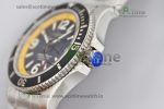 Superocean Automatic 44 TF 1:1 Best Edition Black Dial Black/Yellow Bezel on SS Bracelet A2824 - Image 4