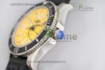 Superocean Automatic 44 TF 1:1 Best Edition Yellow Dial Black Bezel on Black Rubber Strap A2824 - Image 4